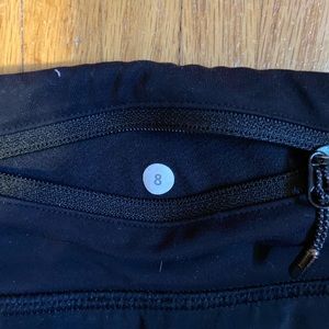 Lululemon speed shorts black size 8
